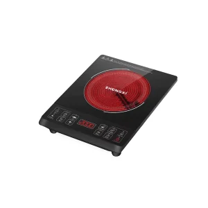 Factory Direct Sell 2000W Fast Cooking Black Electric Ceramic Stove Portable Electrical Induction Cooker Single Infrared Cooker