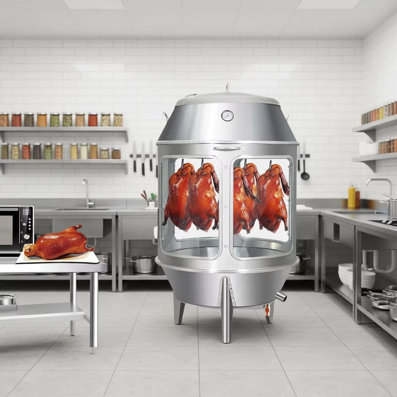 Factory Direct Selling Rotary Duck Oven Gas and Carbon Dual Purpose Roaster Oven Chicken with Quality Assurance