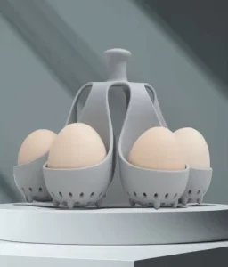 Factory Direct Supply Food Grade Silicone Explosion Proof Steaming Egg Tray Silicone Egg Boiler