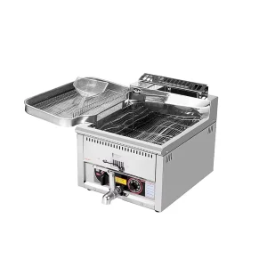 Factory Direct Supply Stainless Steel Commercial Street Fried Snack Equipment Countertop Gas Fired Electric Deep Fryer BDH 15L