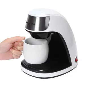 Factory Drip Coffee Maker 150 mL Electric Manual for Car & Outdoor Household Use with Glass Cup