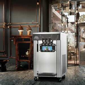 Factory Economic Single Flavor Soft Ice Cream Machine 5.5L Tank Small and Light Commercial Maker