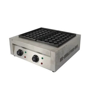 Factory Electric 2 Head Fishball Machine Egg Waffle Machine Takoyaki Waffle Maker for Food Stand