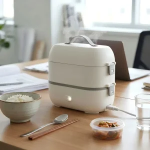 Factory Electric Heating Lunch Box Portable Stainless Steel Food Warmer With Plug in Design for Office Car Travel