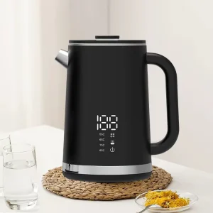 Factory Electric Kettle 1.5L 1500W Temperature Controlled High-speed Boiling Double Wall Water Kettle