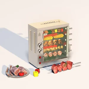 Factory Gas Chicken Duck Rotisserie Grill Kebab Oven Machine Vertical Gas BBQ Chicken Meat Roaster Rotisserie Machine
