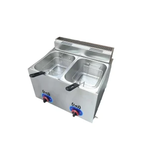Factory Hot Selling High Quality Gas Double Cylinder Fryer for Restaurant Chips Fryer Machine 12L Gas Deep Fryer for Food Shop