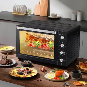 Factory Kitchen Appliances Electric Air Fryer Toaster Oven with Hot Plates Visual Door