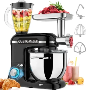 Factory Kitchen Appliances Home 3in1 Multifunctional Stand Mixer with Blender and Meat Grinder Parts Food Mixers