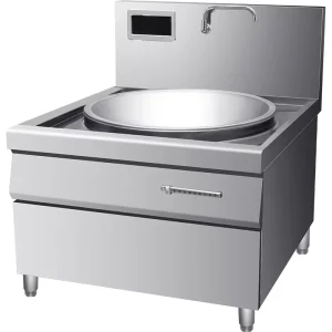 Factory Kitchen Using Stainless Steel Industrial Induction Cookers
