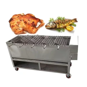 Factory Manufacturer Outdoor Portable Charcoal Chicken Rotisserie Chicken Grill Machine HJ-KJL180m