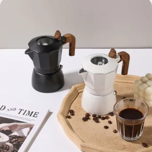 Factory Moka Pots Aluminum Mocha Pot Double Valve Moka Pot Coffee Machine Espresso Coffee Makers