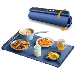 Factory Multifunctional Electric Silicone Warming Plate Tray Flexible Foldable Dining Table Mat Essential for Food Heating