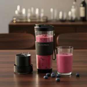 Factory New 500ml Portable Blender Cup USB Rechargeable Personal Juicer with Lanyard for Outdoor