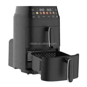 Factory New Design 5L Digital Double Stack Air Fryer With Turbo Two Heating Elements 360 Degree Hot Air Circulation System