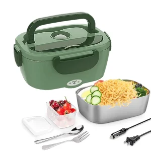 Factory Portable Food Warmer Heated Lunch Box Stainless Steel Electric Warming Lunch Boxes for Car Truck Office