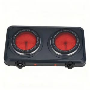 Factory Price 2000W Double Electric Ceramic Infrared Hotplate Cooker Stove for Family Cooking