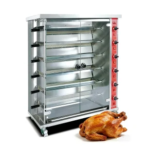 Factory Price Automatic Commercial Gas Roast Chicken Grill Roaster Rotisserie Oven Machine for Restaurant