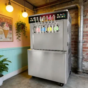 Factory Price Benchtop 7 Flavors Maquina De Helados Soft Sundae Ice Cream Maker Slush Machine Snack Machine