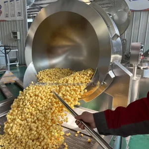 Factory Price Caramel Coating Gas Automatic Popcorn Machine Electric Induction Industrial Popcorn Making Machine