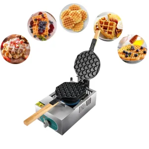 Factory Price Commercial Automatic Snack Cake Waffle Maker Easy Operate Portable Gas Electric Rotary Bubble Egg Waffle
