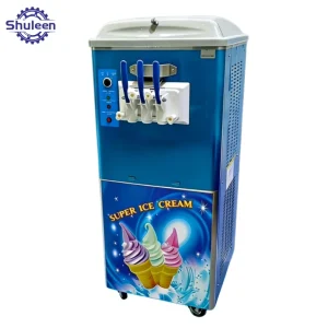 Factory Price Commercial Ice Cream Making Machine Frozen Yogurt 3 Flavor Soft Ice Cream Machine