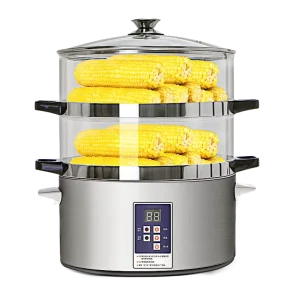 Factory Price Commercial Small 2 Layers Electric Sweet Corn Steamer Food Steamer