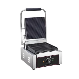 Factory Price Commercial Stainless Steel 220V Panini Griller Hamburger Electric Griddle Machine Adjustable Thermostat