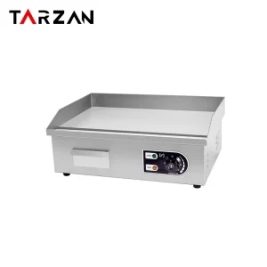 Factory Price Electric Griddle Flat Top BBQ Grill Commercial Teppanyaki Cooking Machine with Thermostat for Commercial Kitchen
