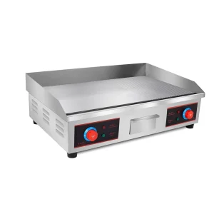 Factory Price Stainless Steel Flat Plate Electric Griddle Burger Barbecue Grills Griddle with 4.4 KW Hot Plate