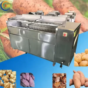 Factory Purple Potato Yam Cassava Peeler and Washer Vegetable Peeling Machine