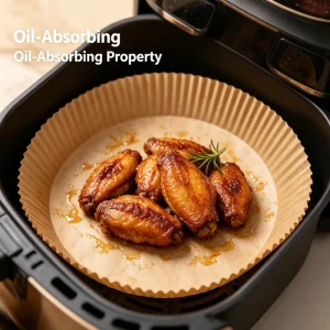 Factory Round Air Fryer Parchment Paper Disposable Food Grade High Heat Resistant Non Stick Baking Liner