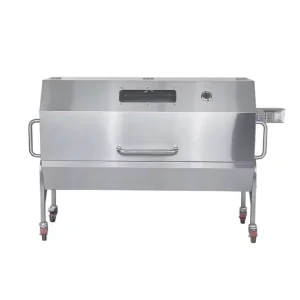 Factory Sale Modern Powder Coated BBQ Oven Hooded Spit Roaster Outdoor Motorised Charcoal Grill Infrared