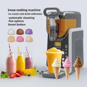 Factory Snow Ice Machine Home Commercial Use Small Fully Automatic Smoothie Beverage Machine Fast Ice Cream Maker Auto Cleaning