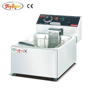 Factory Stainless Steel 1 Tank 1 Basket Electric Fryer With Overheat Protection