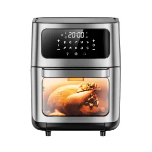 Factory Stainless Steel Smart Air Fryer Oven Oil Free Cooking Chip with Durable Viewing Window for Home Use