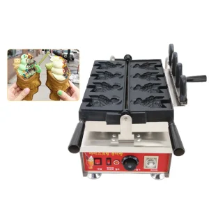 Factory Supplier Snack Maker Open Mouth Fish Waffle Taiyaki Machine with CE