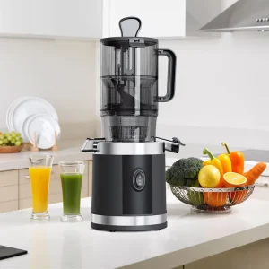 Factory Supply 300W Wide Chute Slow Juicer Whole Fruit Masticating Juicer Machine Powerful Cold Press Extractor Home Commercial