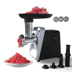 Factory Supply Full Automatic High Power Electric Meat Grinder Slicer Multifunctional RV Household Use Plastic Kitchen Tool