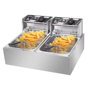 Factory Supply Industrial Commercial Deep Fryer with Timer Cooking High Productivity Stainless Steel 11L Capacity