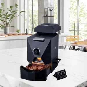Factory’s Electric Home Use Coffee Bean Roaster Household Drum Coffee Roaster Gas Heating Source for Outdoor
