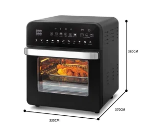 Family and Party Use Oil Free Stainless Steel Square Electric Air Fryer Oven for Household and RV Use