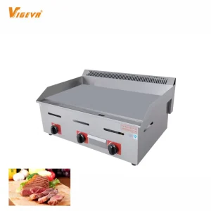 Fast Food Restaurant Kitchen Equipment Stainless Steel Table Top Electric Gas BBQ Grill Griddle Electric Barbecue Grill