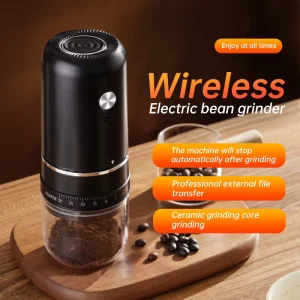 Fast Grinding Electric Ceramic Core Steel Burr Espresso Grinder Burr Mill Kitchen Office Home Use Bean Grinder