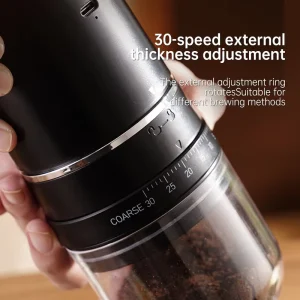 Fast Grinding Electric Conical Burr Ceramic Core Coffee Bean Mill Spice Grinder Home Office Travel Use Bean Grinder