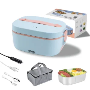 Fast Heating 1.5L 1.8L Lunch Box Portable Bento Food Warmer 304 Stainless Steel Car Home 5 in 1 Mini Electric Lunch Box