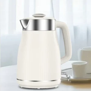 Fast Heating 1.8L Stainless Steel Double Layer Keep Warm Temperature Control Cordless Electric Kettle 360 Rotational Hotel