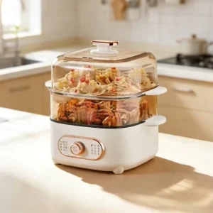 Fast Heating Large Capacity Electric Steam Cooker for Restaurant Hotel Breakfast Easy to Clean