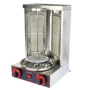 Fast Shipping Commercial Vertical Rotisserie Gas Chicken Shawarma Machine
