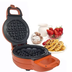 Fluffy Stuffed Electric Belgian Waffle Maker for Home & Hotel Use Mini Non-Stick Pan with 4.8cm Depth